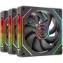 Mars Gaming Kit 3 Ventiladores MF-LINKFINITY2 ARGB 120mm Negro